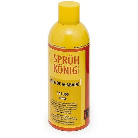 spray laca de acabado mate. aerosol. barniz nitrocelulósico. 400 ml. para interiores - konig (1/2)