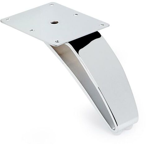 Q&Q pata metal slot h105 cromo , La pata metálica Slot es ideal para sofás y muebles, fabricada en metal duradero, con un acabado en cromo y una altura de 10