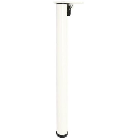 HERRAJES ALK pata mesa plegable ø50 h710 blanco r9010 mesa fija