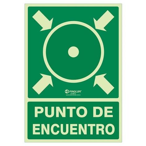 señal 980 plastico 420x297 ''punto de encuentro'' luminiscente (1/3)