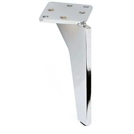 pata metalica tercia especial h135 cromo altura total 134mm.-
