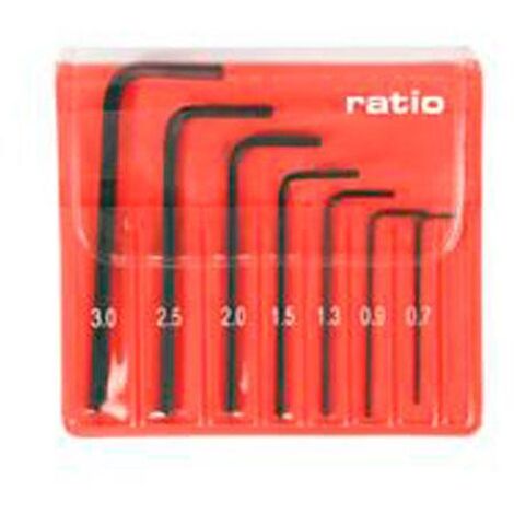 Juego 7 llaves acodada de precisión allen Ratio - (1/2)