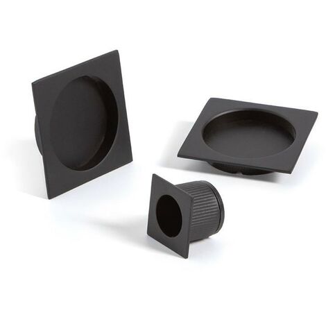 DUVER kit tiradores cuadradas pta.corred. negro madera negro mate (1/3)