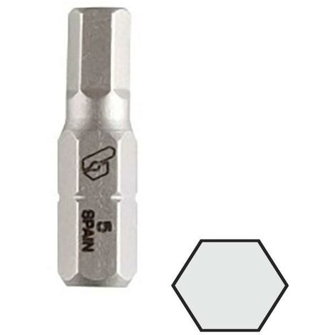 punta atornillar mango 1/4'' allen 25mm punta atornill hex 4 (1/4)