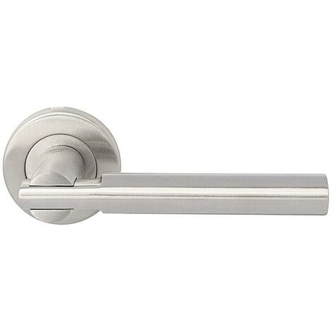 HERRAJES ALK manilla con roseta inoxidable 304 ione d53 , Manilla con roseta de acero inoxidable con acabado mate, de la marca de herrajes para muebles ALK System.El larg