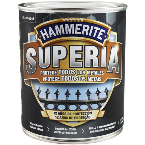 Hammerite Superia Esmalte antioxidante al agua Brillante Rojo Carruajes 750 ml (1/2)