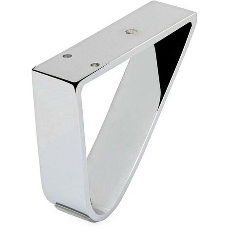 Q&Q pata metal tara h115 cromo , La pata metálica para sofá de 11,5 cm de altura es una pata para muebles con un acabado en cromo y una altura de 115 mm.