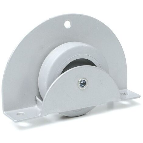 rueda pebera 50mm. circular gris con banda de rodadura de goma 60kg