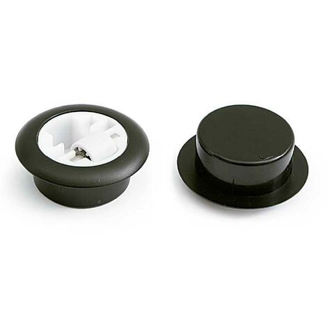 rodillo giratoria rida d54-40mm plástico negro  aro ø15 plast., carga 50kg rueda
