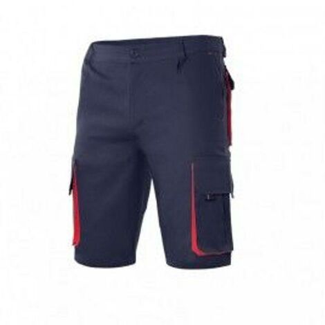 bermuda bicolor modelo astro color marino-rojo tallas 38 a 60 ropa bicolor marino rojo tallaje talla 42