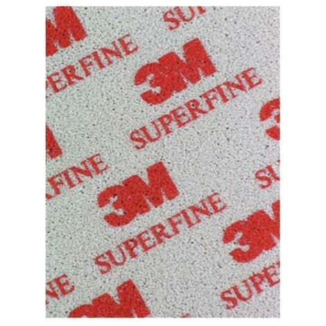 3M esponja lija 3m 3810 1 cara superfino 140x115x5 , 0UNIDADES