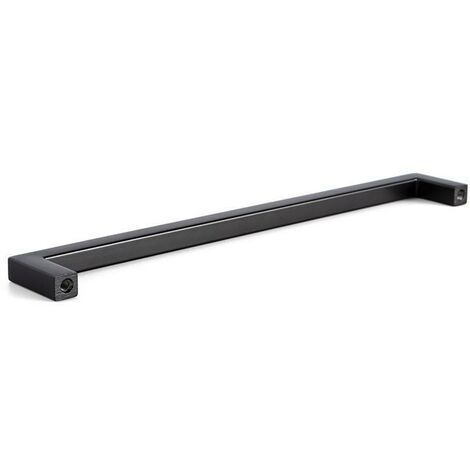 tirador zamak ''u'' acabado negro mate dist. agujero dist. 192mm.