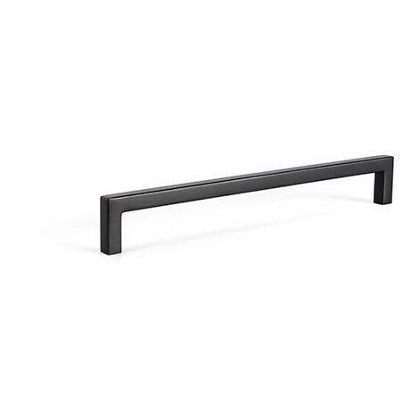 tirador zamak ''u'' acabado negro mate dist. agujero dist. 320mm.