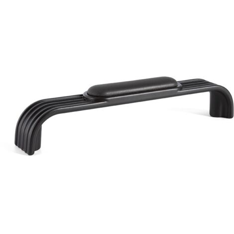 tirador zamak/porcelana modelo tabor acabado negro distancia 96