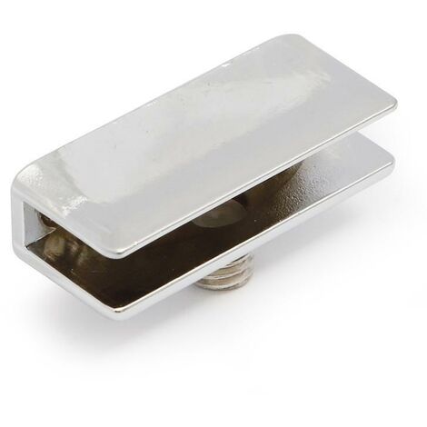HERRAJES ALK soporte rect. 40x12 para cristal 6mm cromo (caja 2)
