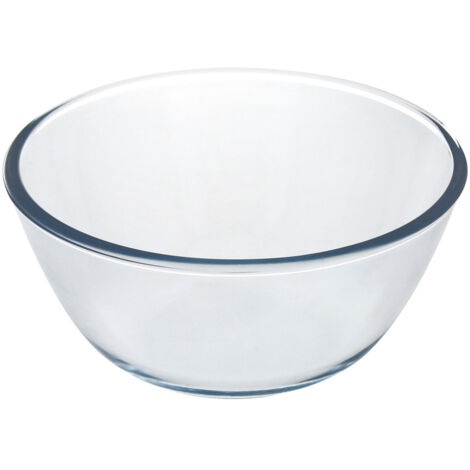 Bol De Cristal, Ideal Para Mezclas. 2.5 Litros. Libre BPA, Cristal De Borosilicato.Ensaladas, Postres, Cocina, Resposteria (1/5)