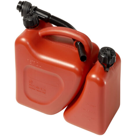 Bidon Gasolina Doble. Capacidad 5 + 2 Litros Homologado "UN" Con Canula
