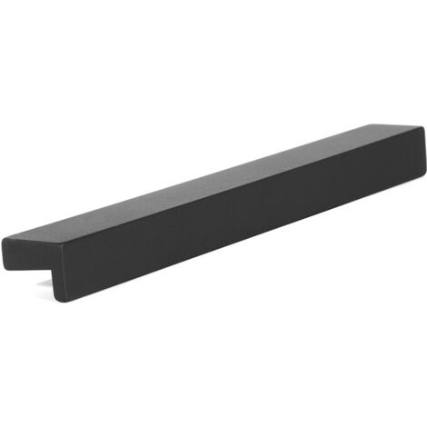 tirador zamak modelo tizam acabados negro mate, blanco mate, gris ral distancia 128 acabado negro mate