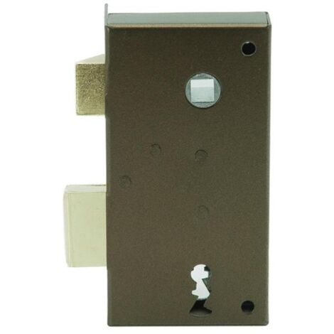 ILARGI cerradura 47a  60mm izquierda , Cerradura de sobreponer 47A 60I con palanca y picaporte Ilargi Apertura mano izquierda Cerradura con cañón Palanca accionada con