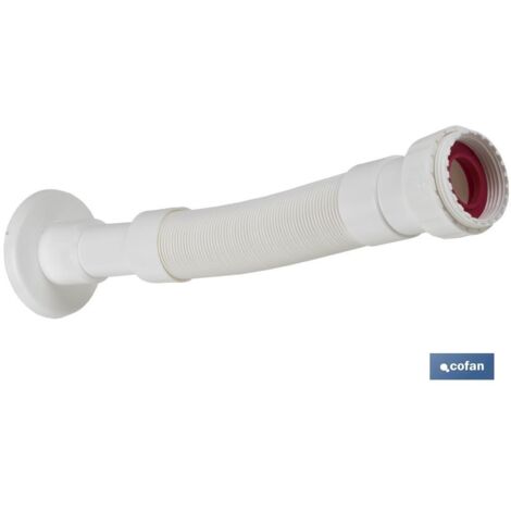 Tubo Flexible Blanco 1 1/2 Con Reductor 1 1/4 Ø32-40 330-690 mm