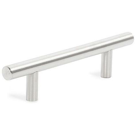 HERRAJES ALK tirador acero inox pireo distancia 96 ,         