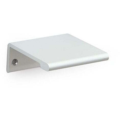 tirador aluminio canto. acabado plata mate. anodizado. elegir distancia entre centros. distancia 32
