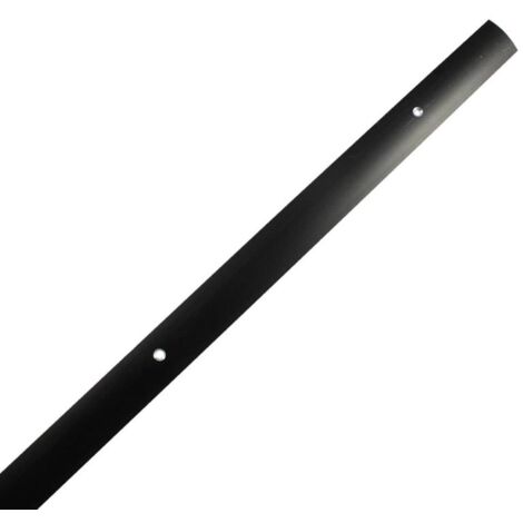 DICAR pletina m/caña aluminio negro 2 mt atornillar , Pletina para juntas de suelo de media caña adhesiva Medidas 35 x 2000 mm Color Negro Forma media caña. Adhesiva