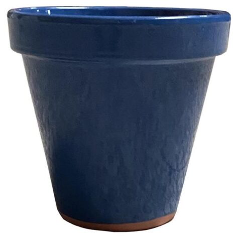 KORMAX maceta ceramica color azul 25x26,5 cm , Maceta cerámica color azul 25 x 26,5 cmFabricado en arcilla esmaltada de alta calidadColor azulIdeal para su patio, jardí