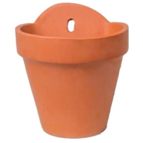 MACETA BARRO COLGAR PARED 22 CM