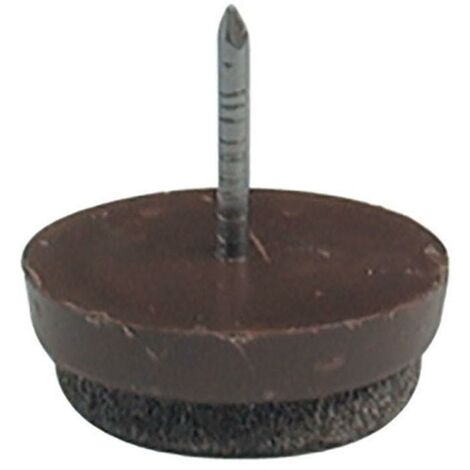 HERRAJES ALK quitarruido fieltro con clavo marron diam.17mm (caja 200) (1/2)