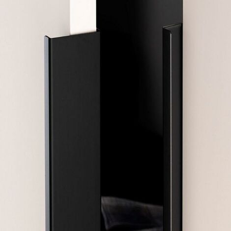 tirador aluminio modelo way acabados laton oscuro, negro mate, anodizado mate acabado negro mate dist. agujero dist. 1056mm.