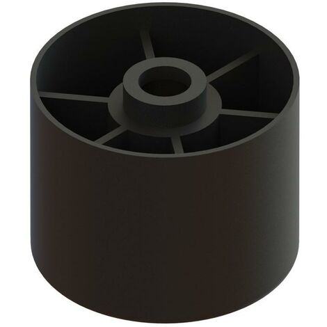 pata plastico tika d44 h35 negro no apretar el tornillo demasiado (1/3)