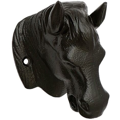 GALFARSORO aldabon caballo simple 310 forja negro , (1/4)