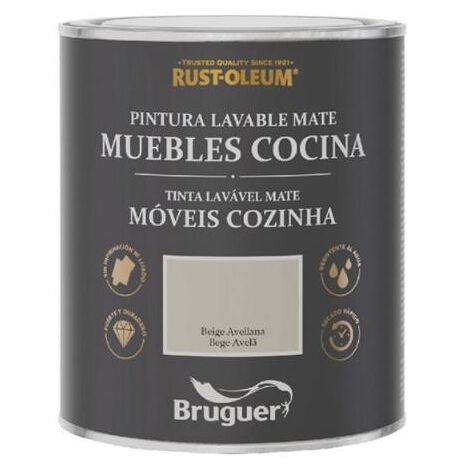 XYLAZEL pintura cocinas beige avellana 0.75l lata , Esmalte para muebles en color beige avellana Ideal para renovar armarios de la cocina con aspecto rústico Apto para cajo