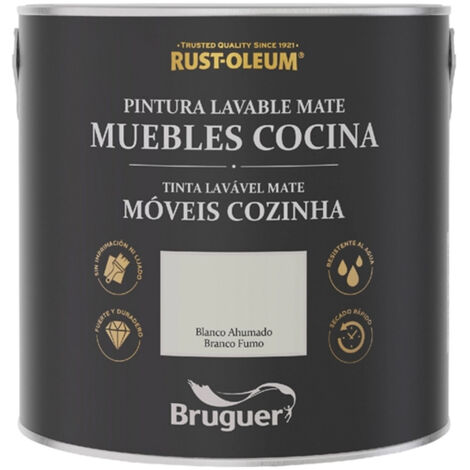 XYLAZEL pintura cocinas blanco ahumado 0.75l lata , Esmalte para muebles en color blanco ahumado Ideal para renovar armarios de la cocina con aspecto rústico Apto para cajo