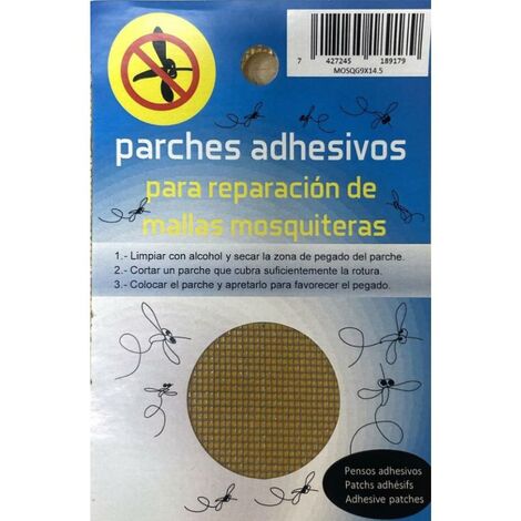 parche malla mosquitera f vidrio gris 9x14.5cm  ref mosqg9x14.5