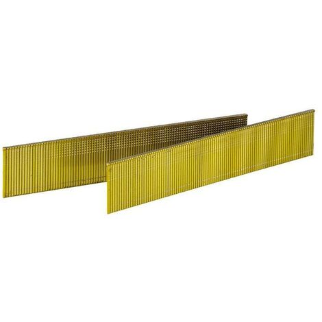 clavos con cabeza en tira recta. acero. para clavadora neumática. longitud 15-. zincado / galvanizado amarillento. caja largo 15mm caja 10 millares (1/2)