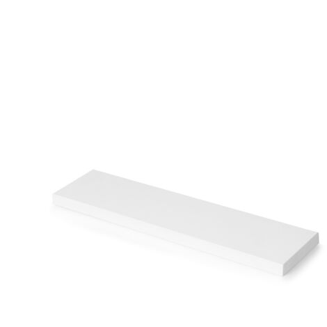 Emuca Tablero para baldas de estante, 600x200mm, espesor 30mm, Madera, Pintado blanco