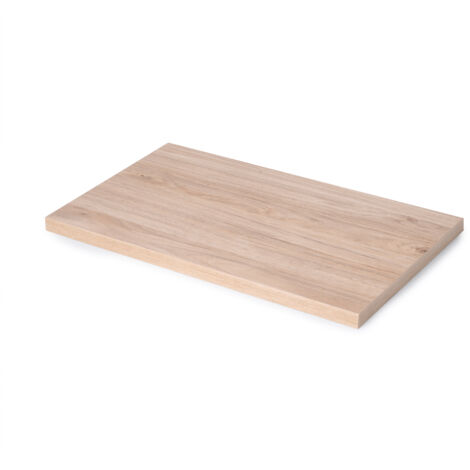emuca tablero para mesa, 900x500mm, espesor 30mm, madera, efecto roble