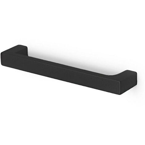 tirador zamak modelo olano l104 c96 ral9006 , blanco y negro mate acabado negro (1/3)