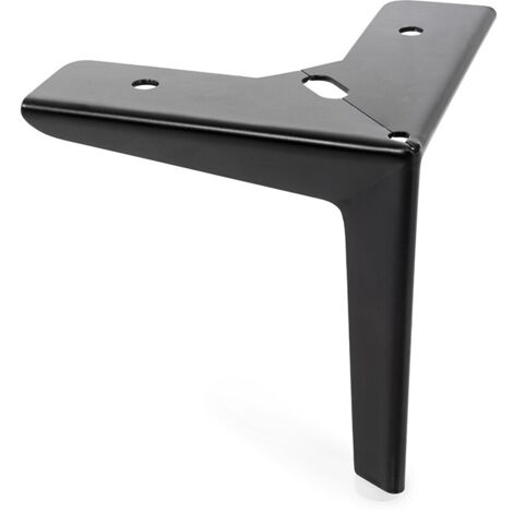 Q&ampQ pata metal clayton 125x125 h120 cromo acabado negro , La pata metálica Clayton es ideal para sofás y muebles, fabricada en metal duradero con un acabado