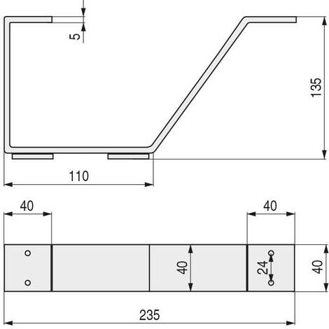 pata metálica modelo vera h120/h135 acabado cromo y negro mate altura altura 120mm acabado negro mate