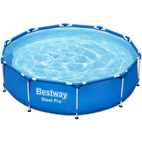 Piscina Desmontable Tubular BESTWAY Steel Pro 305x76 cm Depuradora de Cartucho de 1.249 litros/hora (1/10)