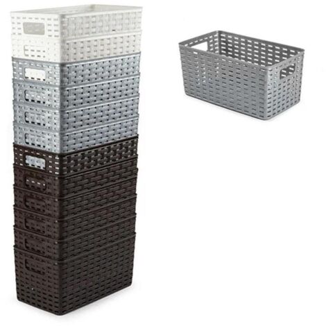 PLASTICFORTE cesta rattan n1 5l 28x15 cm surtida , Cesta rattan N1 5 litros 28 x 15 cm surtidaColores surtidas, se envía según disponibilidadFabricada en plástico de alta c