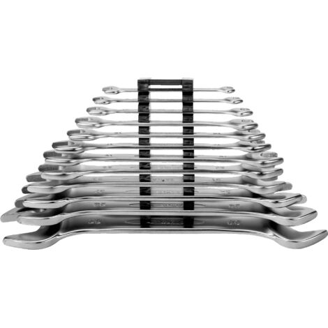 Bahco – Llave doble plana 6-32mm – Cromo micro-mate – Aleación de acero de alto rendimiento – Maulposition 15° – ISO 1085/ISO 10102 (1/4)