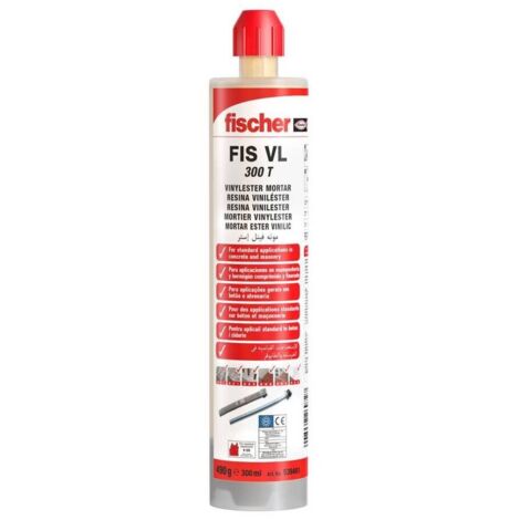 FISCHER ancl. quimico fis vl 300 t 539461 fischer , Anclaje Quimico Fis Vl 300 T 539461 de la marca Fischer.