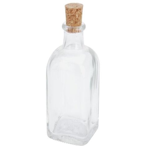 BOTELLA VIDRIO TAPON CORCHO 250 ML