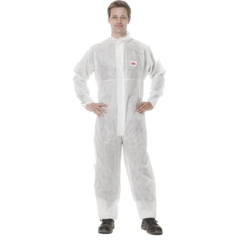 Mono trabajo l capucha pp desechable blanco p4500 3m
