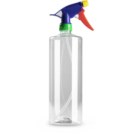 PLASTICFORTE botella pulverizador pet pistola 1l. , Botella PET 1 litro pistolaFabricada en plástico de alta calidadPlástico apto para uso alimenticioMedidas: 8 x 8 x 3 (1/2)