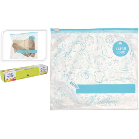 EXCELLENT bolsas cierre zip 1 litro caja 15 , Caja 15 bolsas cremallera 1 litroBolsas para mantener fresca la comida-15 piezas por paquete Capacidad 1 litroResellable c